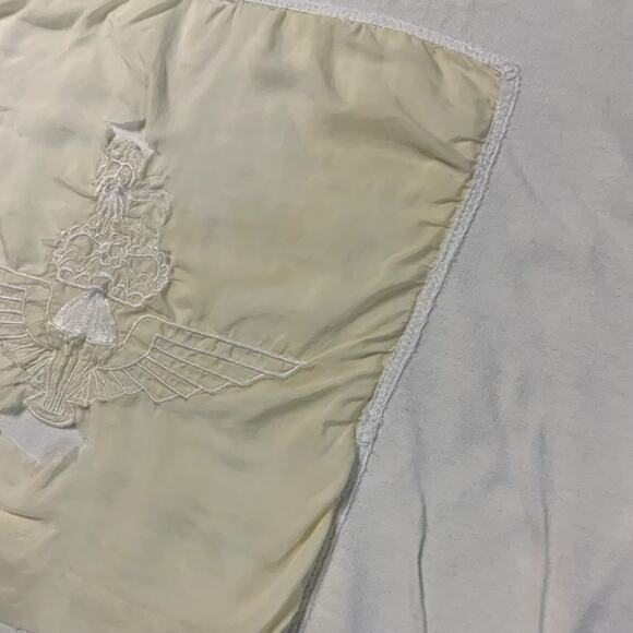 Johnny Was One Size White Boxy Off-White T-Shirt Salvage Condition for Repurpose - Picture 8 of 12